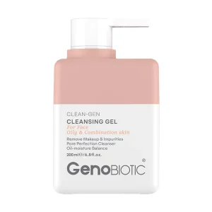 ژل شستشوی صورت پوست چرب و مختلط ژنوبایوتیک 200 میلی لیتر